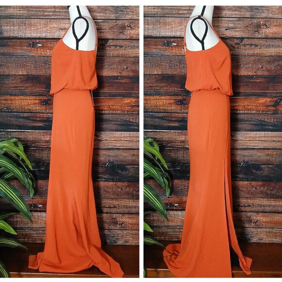 NWT Dress The Population XS Gracelyn Poppy High Slit Lined Zip Blouson - Picture 3 of 7